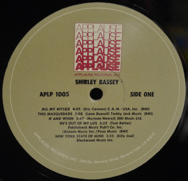 Shirley Bassey - All By Myself - LP