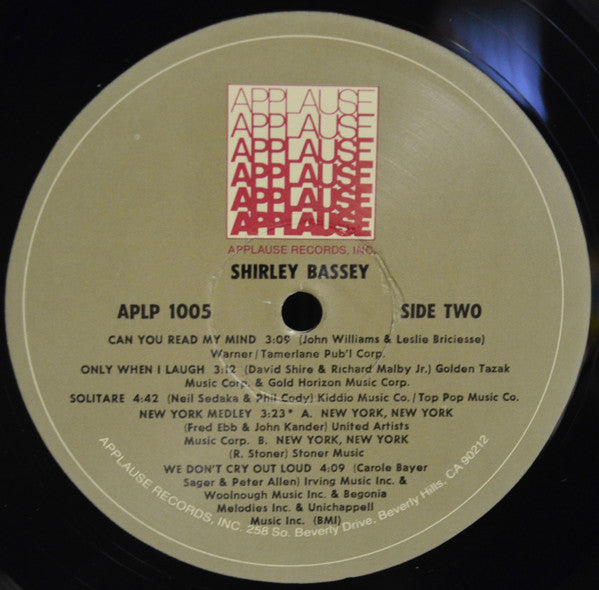 Shirley Bassey - All By Myself - LP