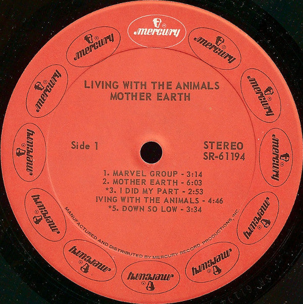 Mother Earth (4) - Living With The Animals - LP
