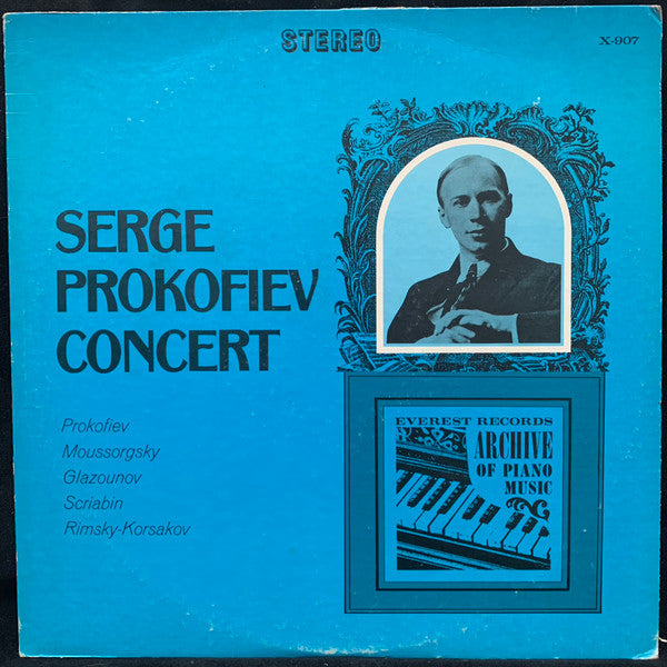 Prokofiev* · Mussorgsky* · Glazounov* · Scriabin* · Rimsky-Korsakov* - Serge Prokofiev Concert - LP