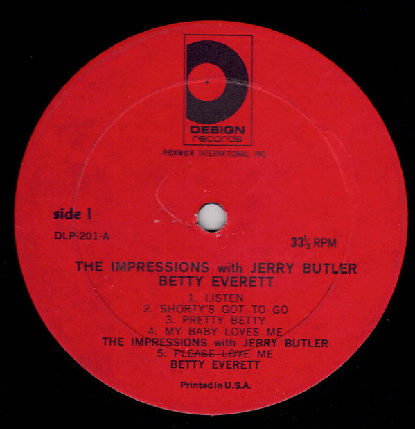 The Impressions With Jerry Butler And Betty Everett - The Impressions With Jerry Butler And Betty Everett - LP