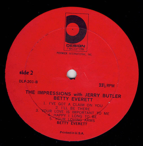 The Impressions With Jerry Butler And Betty Everett - The Impressions With Jerry Butler And Betty Everett - LP