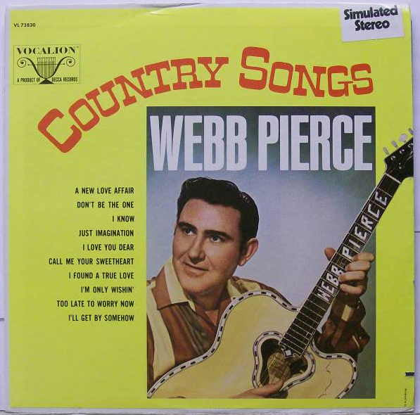 Webb Pierce - Country Songs - LP