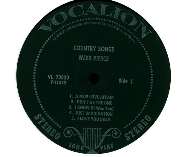 Webb Pierce - Country Songs - LP