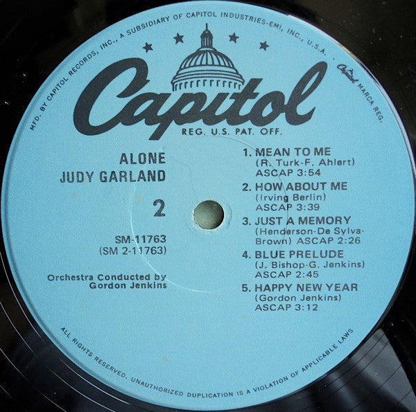 Judy Garland - Alone - LP