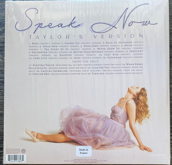 Taylor Swift - Speak Now (Taylor's Version) - LP