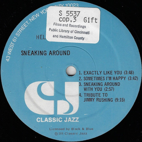 Helen Humes - Sneakin' Around - LP