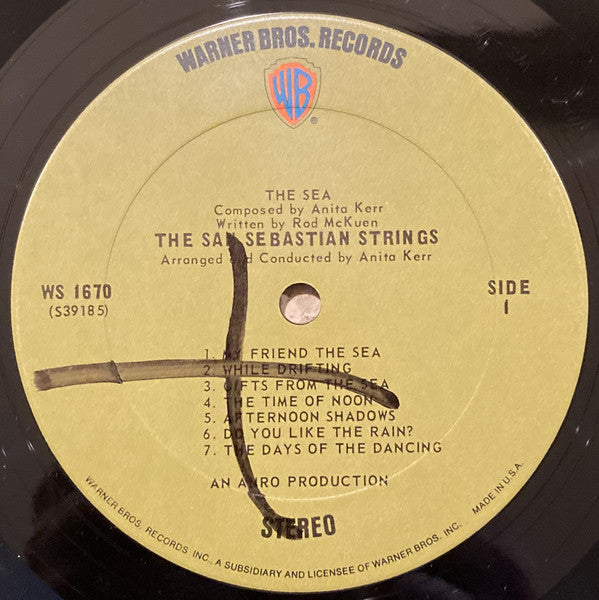 Anita Kerr, Rod McKuen / The San Sebastian Strings - The Sea - LP