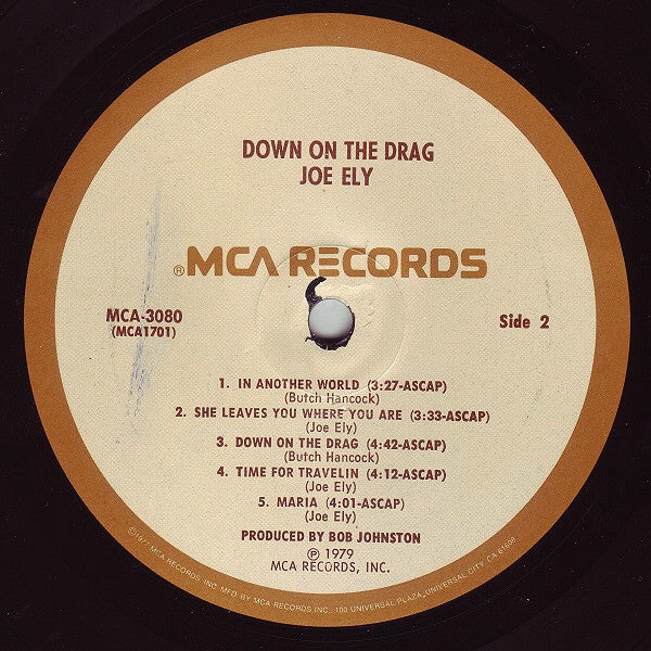 Joe Ely - Down On The Drag - LP