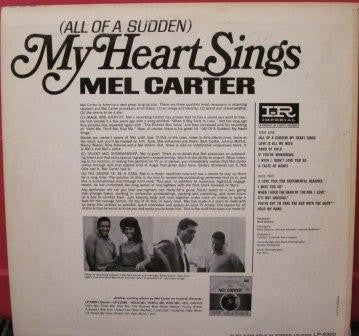 Mel Carter - (All Of A Sudden) My Heart Sings - LP