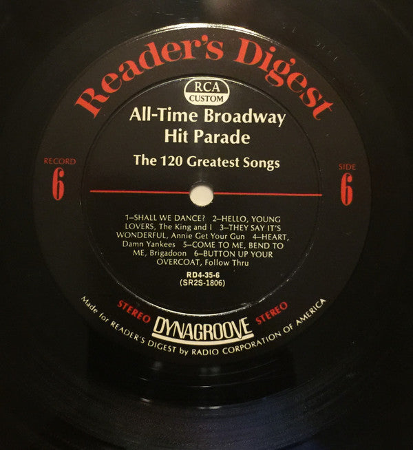 Various - All Time Broadway Hit Parade:  The 120 Greatest Songs - LP