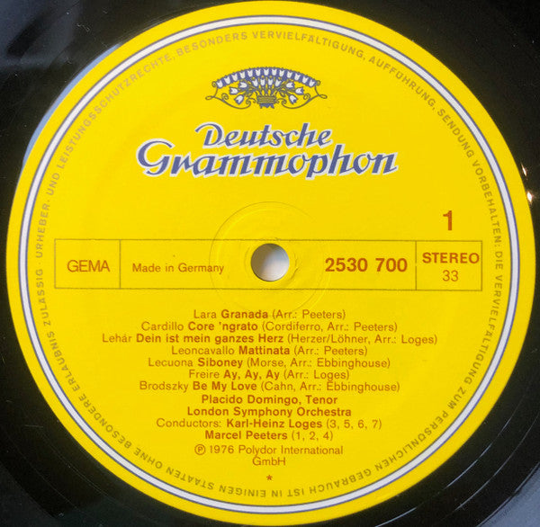 Placido Domingo - Be My Love - LP