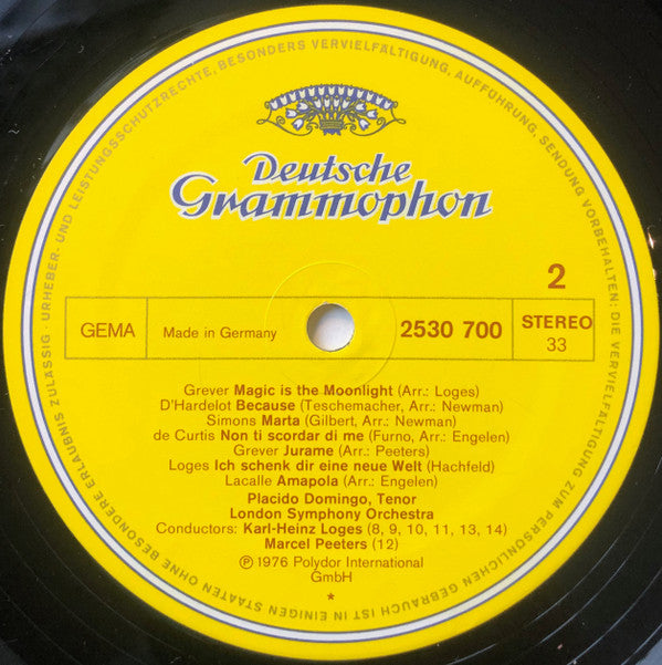 Placido Domingo - Be My Love - LP