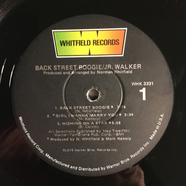 Jr. Walker* - Back Street Boogie - LP