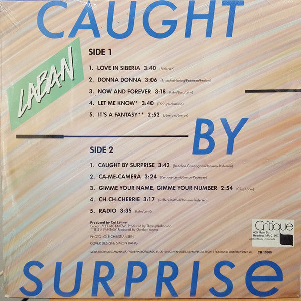 Laban - Caught By Surprise - LP