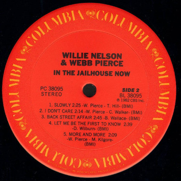 Willie Nelson & Webb Pierce - In The Jailhouse Now - LP