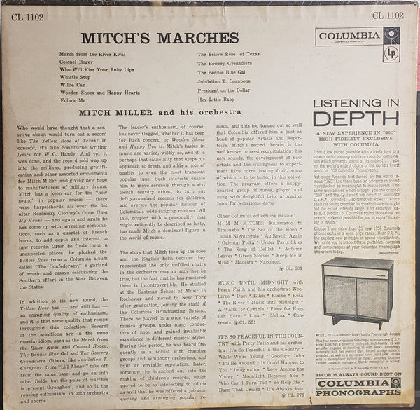 Mitch Miller And His Orchestra* - Mitch's Marches - LP