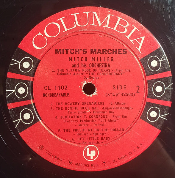 Mitch Miller And His Orchestra* - Mitch's Marches - LP