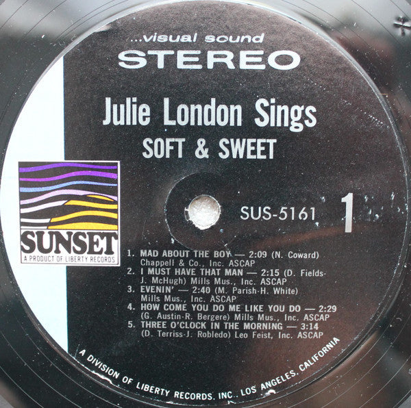 Julie London - Sings Soft & Sweet - LP