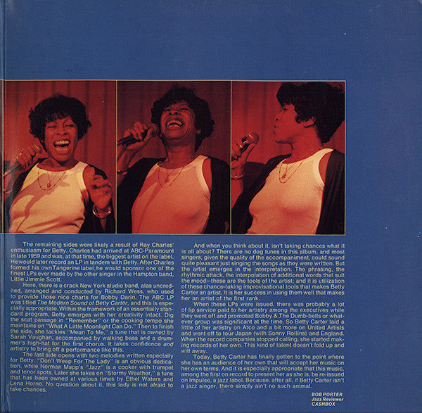 Betty Carter - What A Little Moonlight Can Do - LP