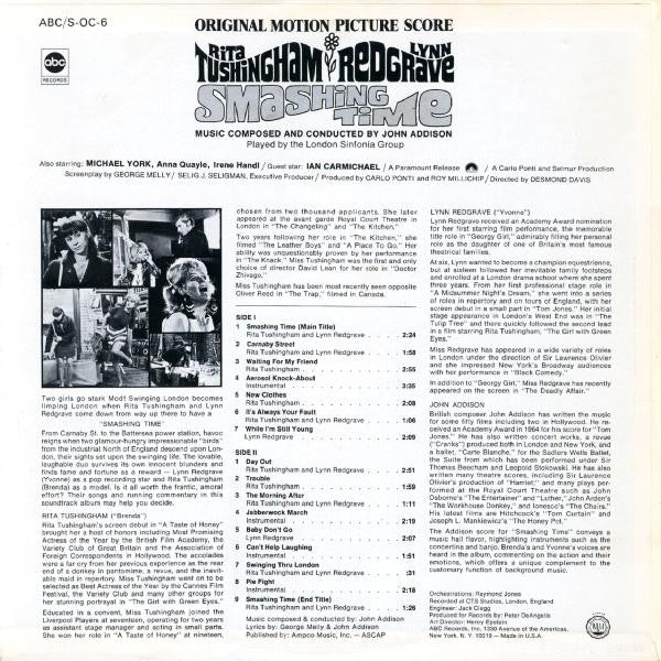 John Addison - Smashing Time (Original Motion Picture Score) - LP