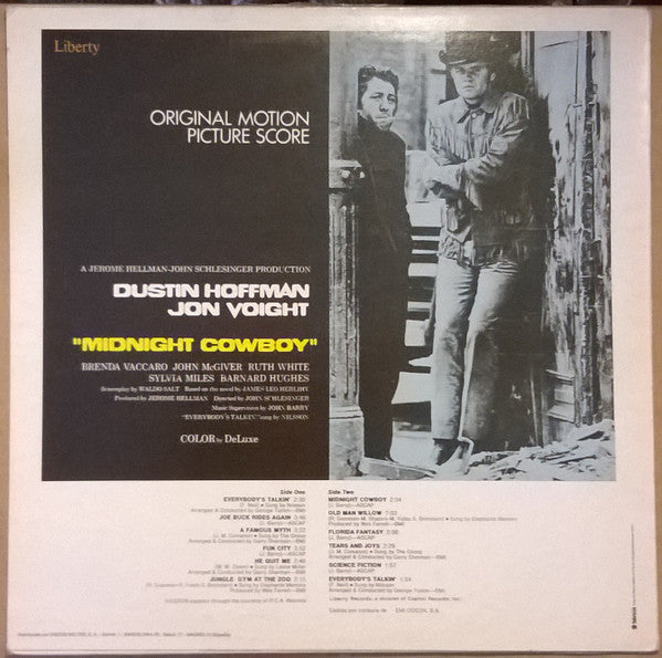 Various - Midnight Cowboy = Cowboy De Medianoche (Original Motion Picture Score) - LP