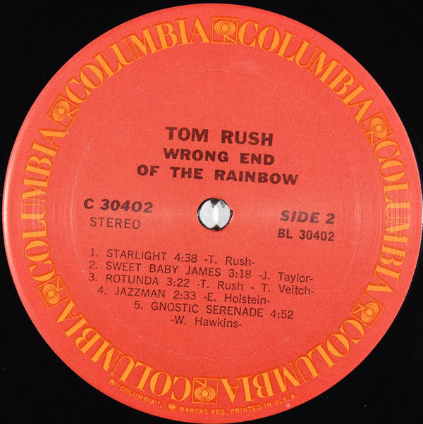 Tom Rush - Wrong End Of The Rainbow - LP