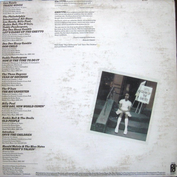 The Philadelphia International All-Stars* - Let's Clean Up The Ghetto - LP