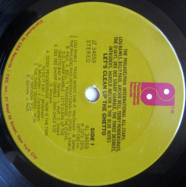 The Philadelphia International All-Stars* - Let's Clean Up The Ghetto - LP