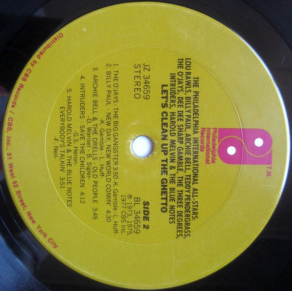 The Philadelphia International All-Stars* - Let's Clean Up The Ghetto - LP