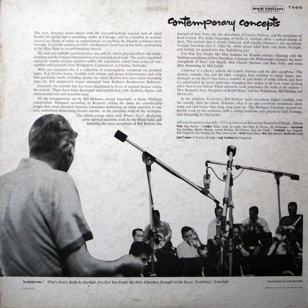 Stan Kenton - Contemporary Concepts - LP