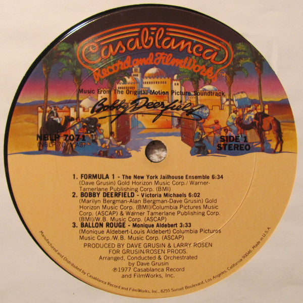 Dave Grusin - Bobby Deerfield (Music From The Original Motion Picture Soundtrack) - LP