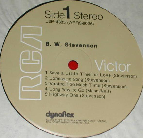 B.W. Stevenson - B.W. Stevenson - LP