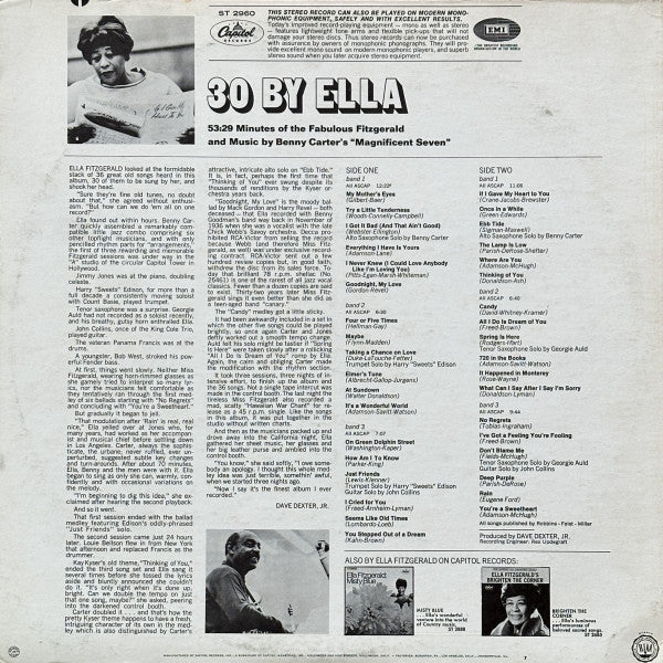 Ella Fitzgerald - 30 By Ella - LP