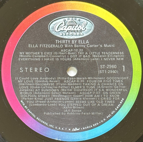 Ella Fitzgerald - 30 By Ella - LP