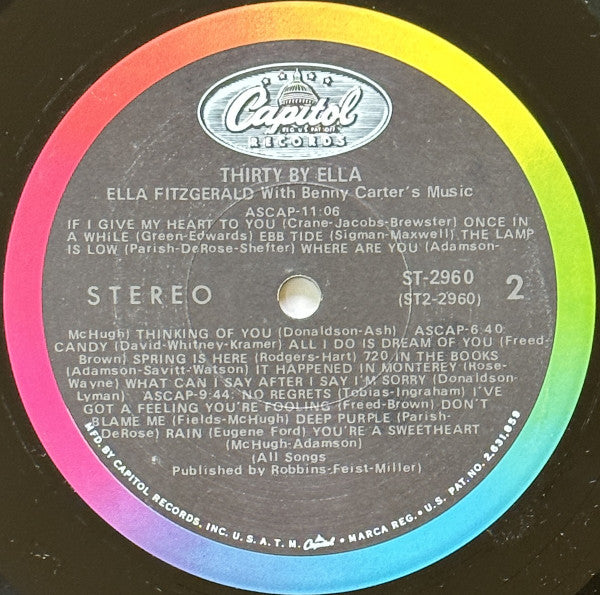 Ella Fitzgerald - 30 By Ella - LP
