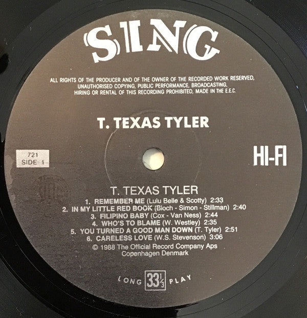 T. Texas Tyler - T. Texas Tyler - LP