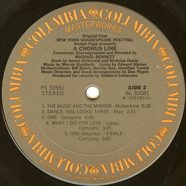 Original Cast* - A Chorus Line - Original Cast Recording - LP