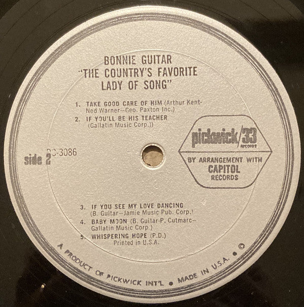 Bonnie Guitar - The Country's Favorite Lady Of Song - LP