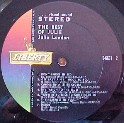 Julie London - The Best Of Julie - LP