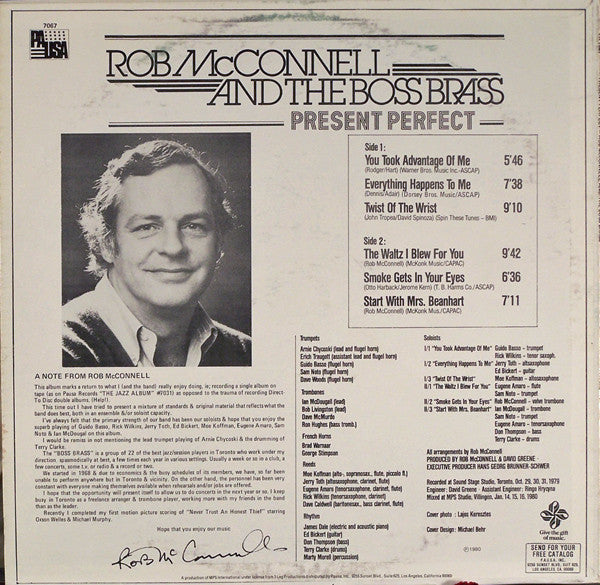 Rob McConnell & The Boss Brass - Present Perfect - LP