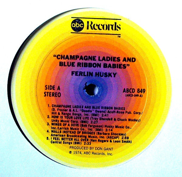 Ferlin Husky - Champagne Ladies And Blue Ribbon Babies - LP
