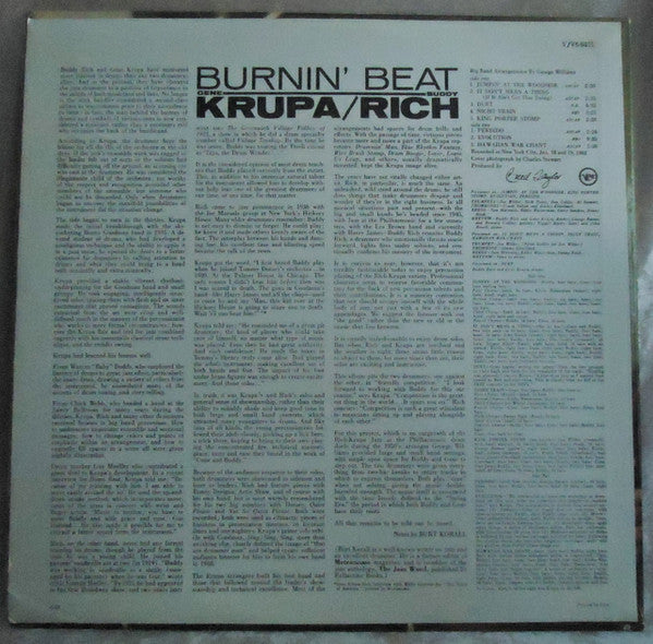 Buddy Rich And Gene Krupa - Burnin' Beat - LP