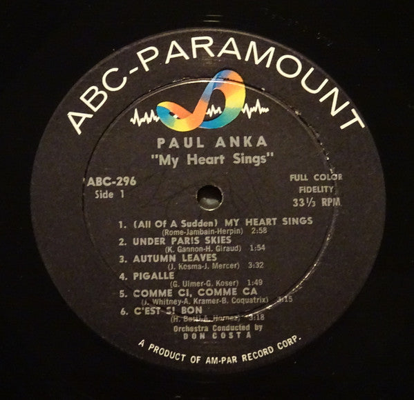 Paul Anka - My Heart Sings - LP