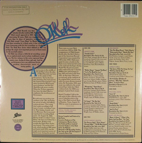 Various - Okeh Jazz - LP