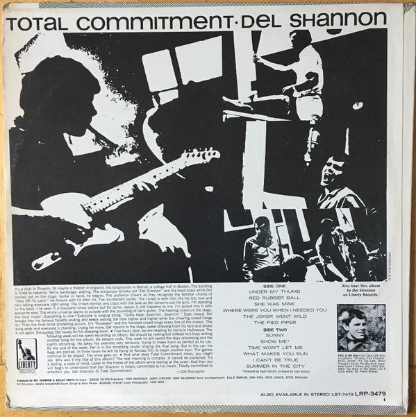 Del Shannon - Total Commitment - LP