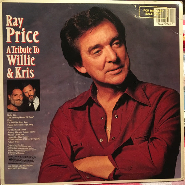 Ray Price - A Tribute To Willie And Kris - LP