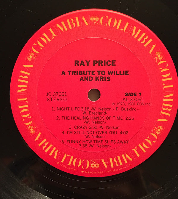 Ray Price - A Tribute To Willie And Kris - LP