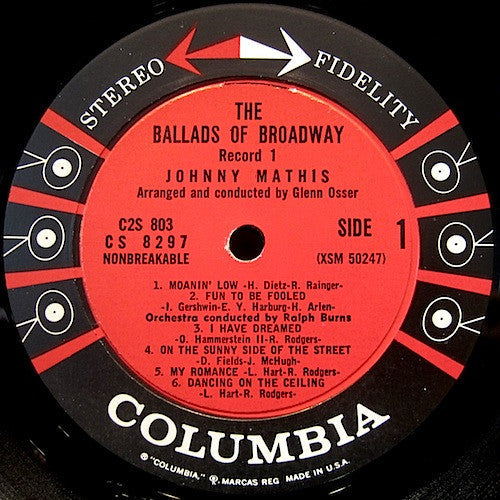 Johnny Mathis - The Rhythms And Ballads Of Broadway - LP