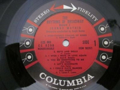 Johnny Mathis - The Rhythms And Ballads Of Broadway - LP